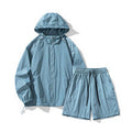 Windbreaker Hoodie & Short Set