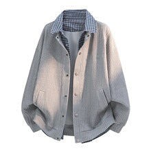 Houndstooth Collar Overshirt Jacket