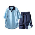 Piped Collar Zip Set