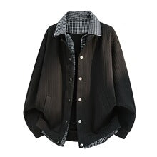 Houndstooth Collar Overshirt Jacket