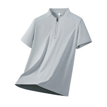 Stand Collar Zip Polo